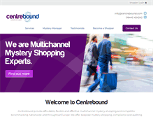 Tablet Screenshot of centrebound.com